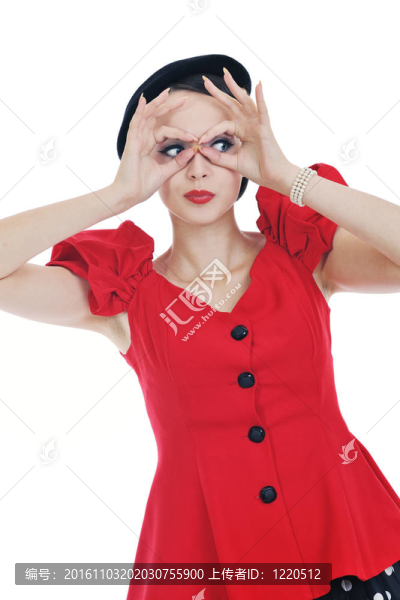 美麗的年輕女性白人孤立