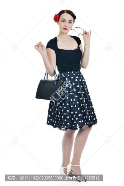美麗的年輕女性白人孤立