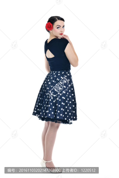 美麗的年輕女性白人孤立