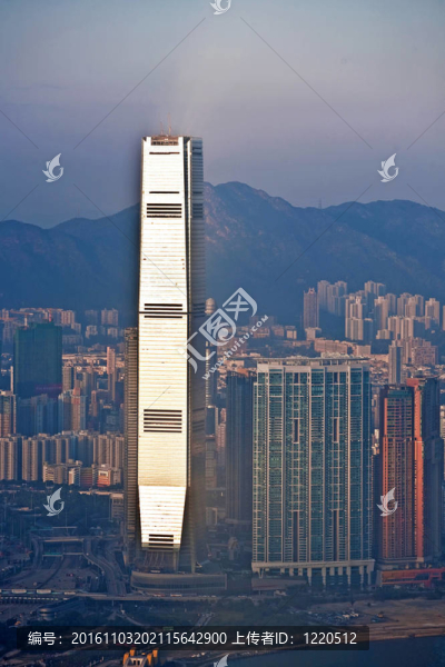 香港市從Victoria峰