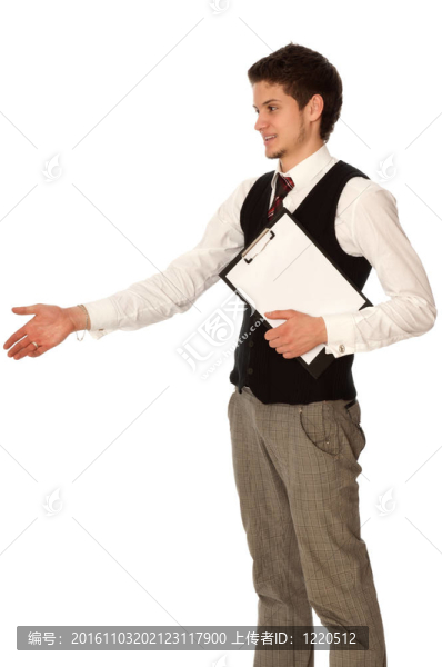 專家給握手的手