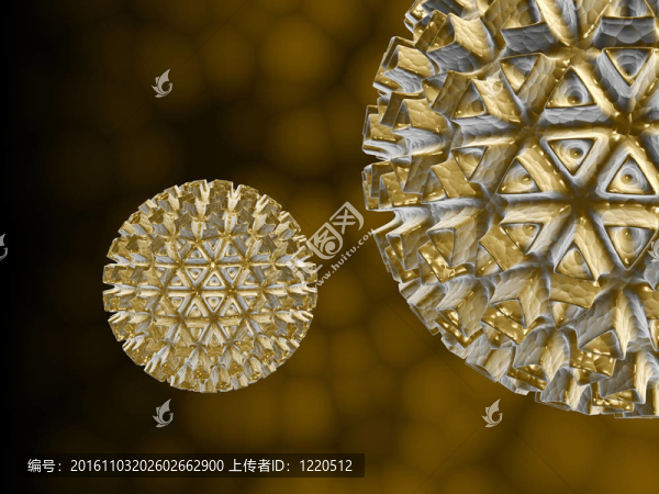病毒；詳細的3D插圖