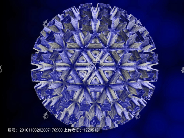 病毒；詳細(xì)的3D插圖