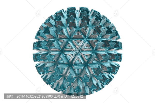 病毒；詳細(xì)的3D插圖