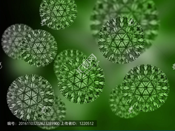 病毒；詳細(xì)的3D插圖