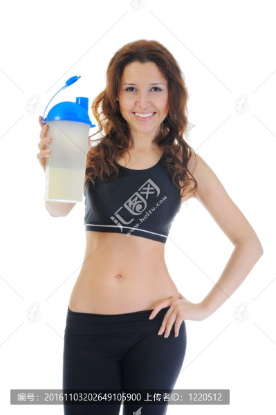 運動的年輕女人