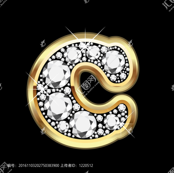 黃金與鉆石珠寶的向量C