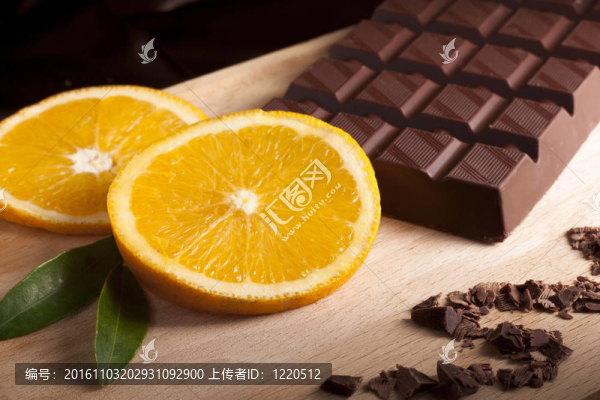 橙色和巧克力
