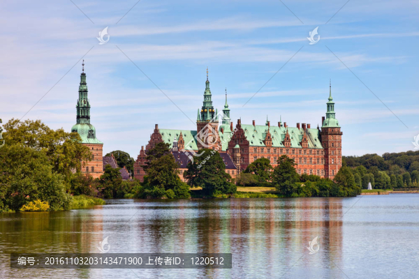 Hillerod丹麥Frederiksborg城堡；