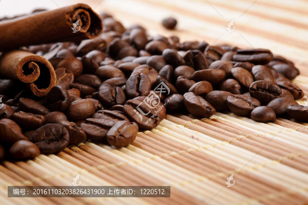 少量肉桂香咖啡豆
