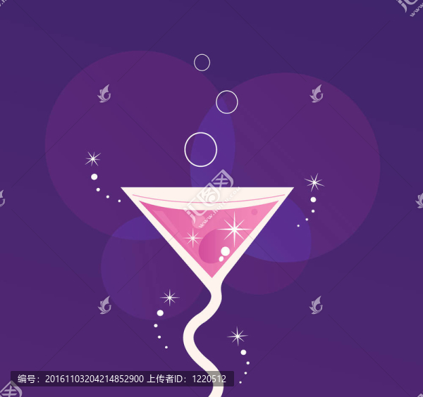 新鮮馬蒂尼雞尾酒雞尾酒杯