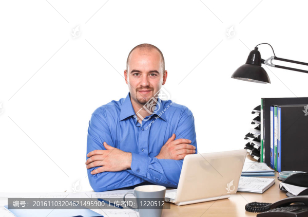 工作中的男人