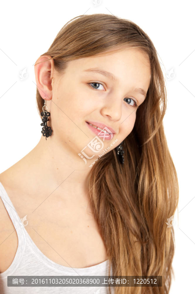 可愛的年輕女孩