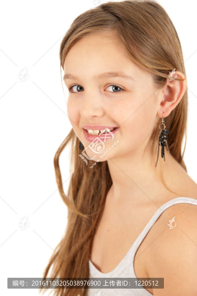 可愛(ài)的年輕女孩的肖像