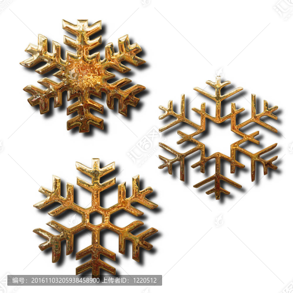 金色的雪花