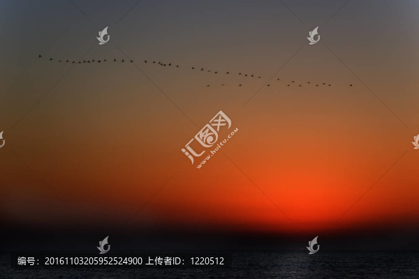 Mediterranean的日落。