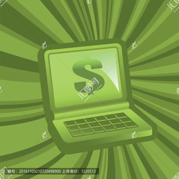 前視圖中的筆記本電腦