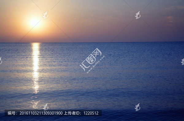 海上日落