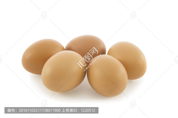 五個(gè)雞蛋分離過(guò)白色