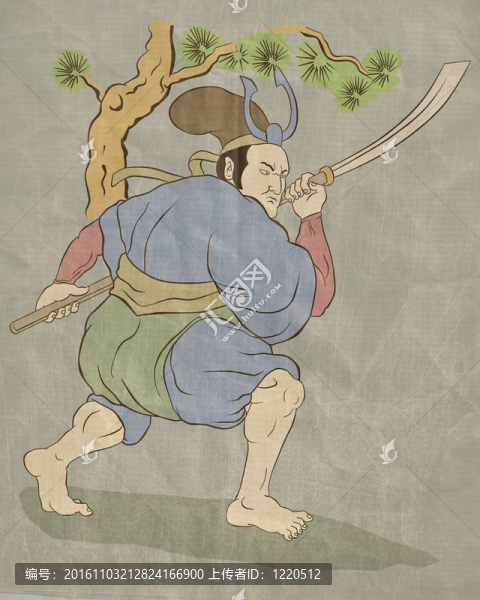 用刀戰(zhàn)斗姿態(tài)Samurai,warrior