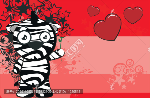 有趣的卡通background6斑馬