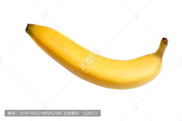 白色背景上的彩色香蕉