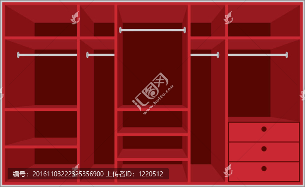 衣柜。家具