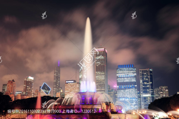 芝加哥的夜景