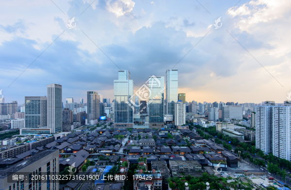 俯瞰成都國際金融中心太古里
