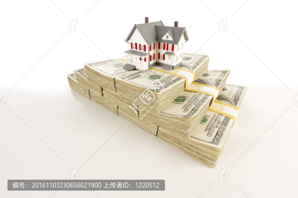 百元鈔票棧上的小房子
