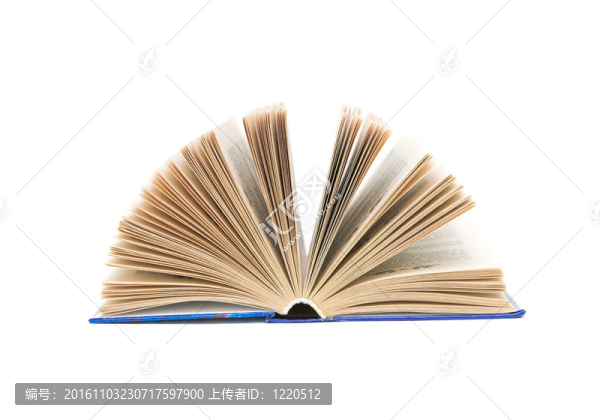 白色背景打開書