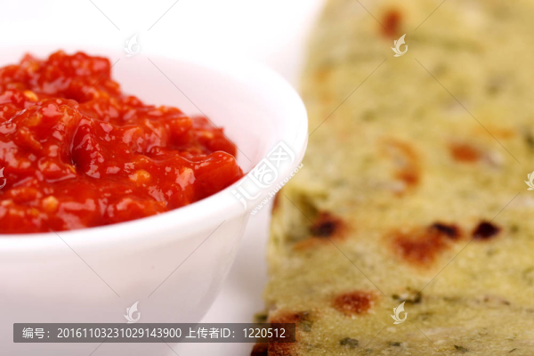 辣的印度面包醬