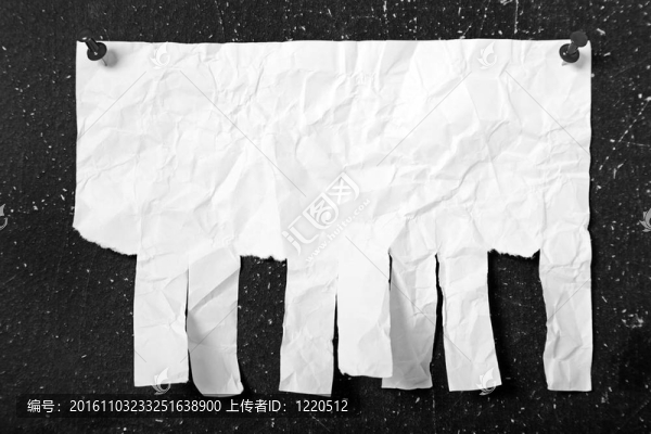 固定后的紙筆記