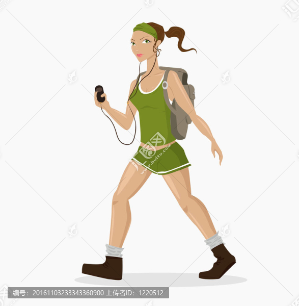 美麗的旅行的女孩