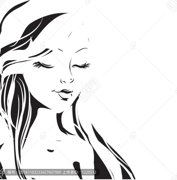 女性的背景