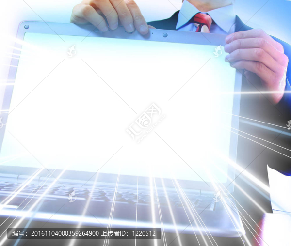 筆記本電腦的空白屏幕有用的組成