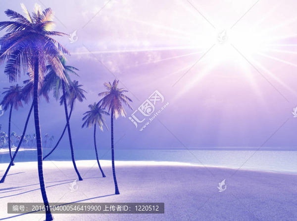美麗的島嶼在上帝的光芒