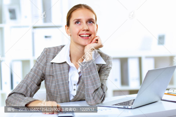 辦公室里的商業(yè)女性