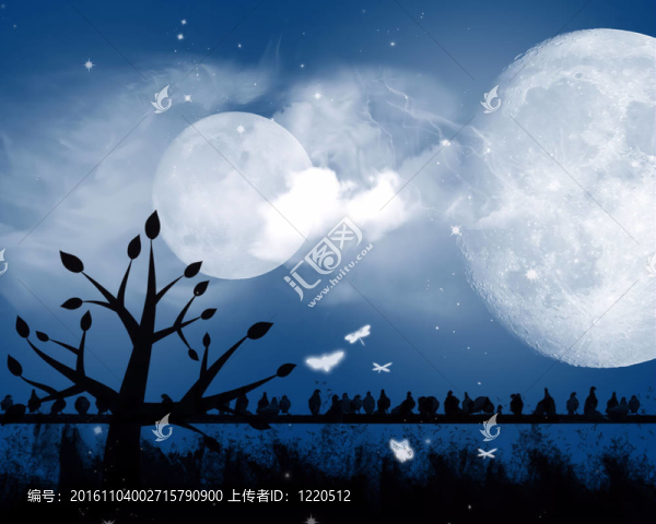 漆黑的夜晚