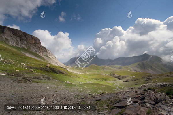 典型的山地景觀