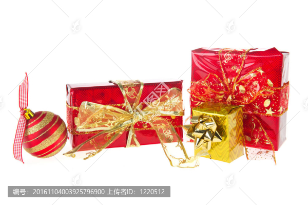 紅色和金色的圣誕節(jié)