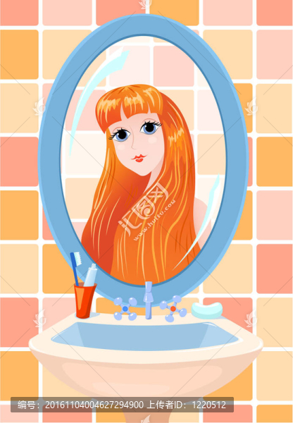鏡子里的女孩