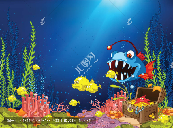 海洋水下卡通