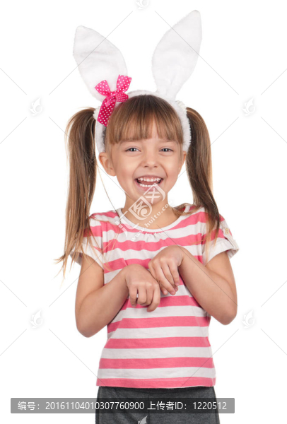 兔子耳朵的女孩