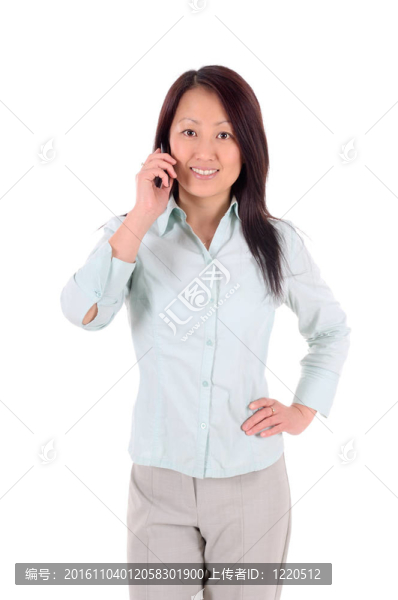 一個手機商人肖像