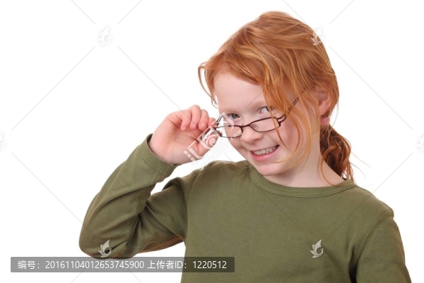 戴眼鏡的女孩