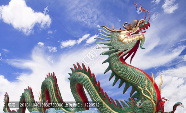 在Wat曼中國巨龍
