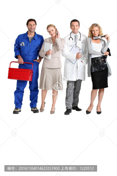 機(jī)械師；接待員；醫(yī)生和理發(fā)師。