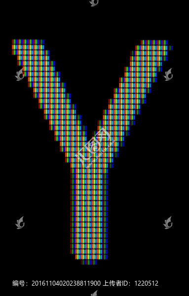接近大寫字母Y
