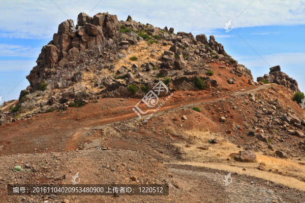在馬德拉風(fēng)景如畫的山。